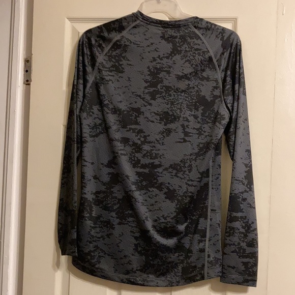 NWT Nike Pro Men’s Slim Fit Long Sleeve AOP Camo - Black/grey - Picture 11 of 13